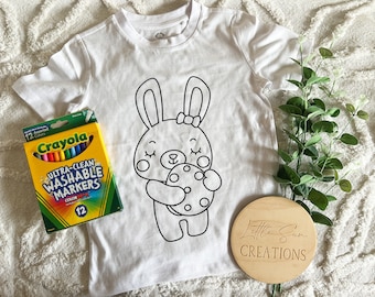 Easter Colouring Shirts | Colouring In T-Shirts | Easter Activities | Easter Fun | Easter 2024 | First Easter Outfit