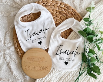 Personalized Baby Bibs | Baby Shower Gifts | Gifts for Newborns | Personalised Baby Clothes | Custom Baby Clothing