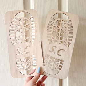 Santa's Boot Print I Wooden Santa Shoe Template I Santa Clause's Boot ...