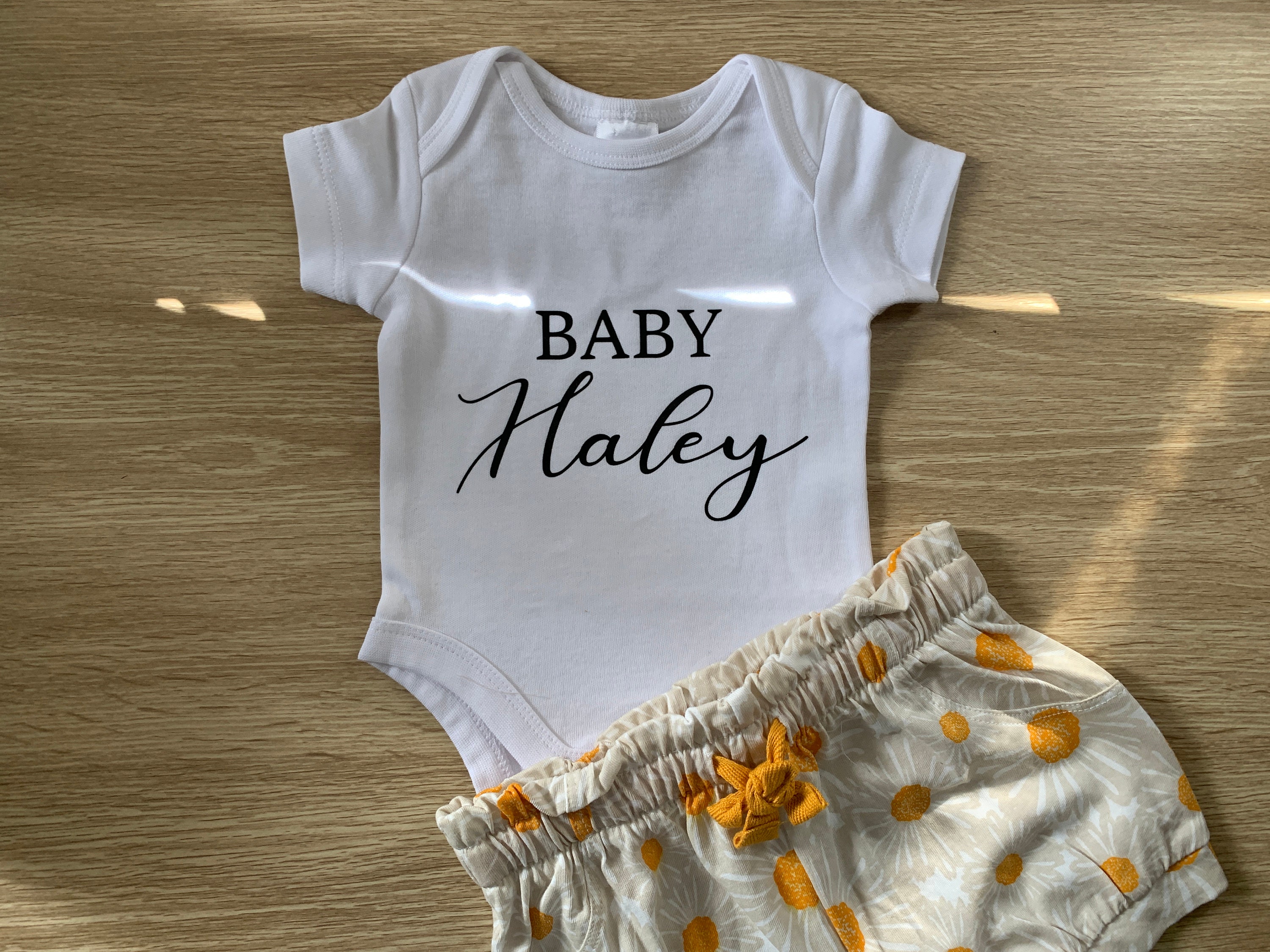 Personalised Baby Last Name Onesie Newborn Onesie Etsy Australia