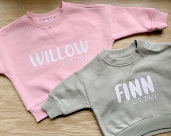 Personalised Baby Jumper I Baby Shower Gift I Baby Sweater I Custom Clothes I Personalised Baby Clothes