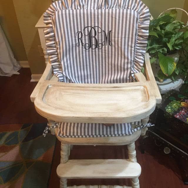 High Chair Pad /jenny Lind High Chair Cushion / Wooden High Etsy