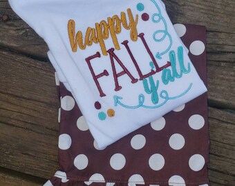 Tenue d'automne pour fille, Body brodé, Pantalon à volants, Vêtements faits main