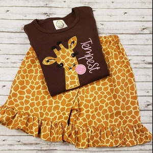 Aniversário Safari, Traje Safari, Girafa, Traje Girafa, Primeiro Aniversário, Traje Boutique Feminino, Roupas Bebê Meninas, Roupas Meninas