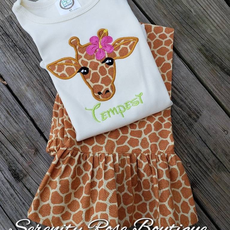 Baby clothes with giraffe print cheap