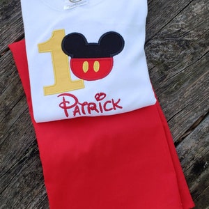 Mickey mouse birthday, boys mickey birthday, 1st birthday, Mickey Birthday, boys clothing, infant boys clothing, boys short set, any age.