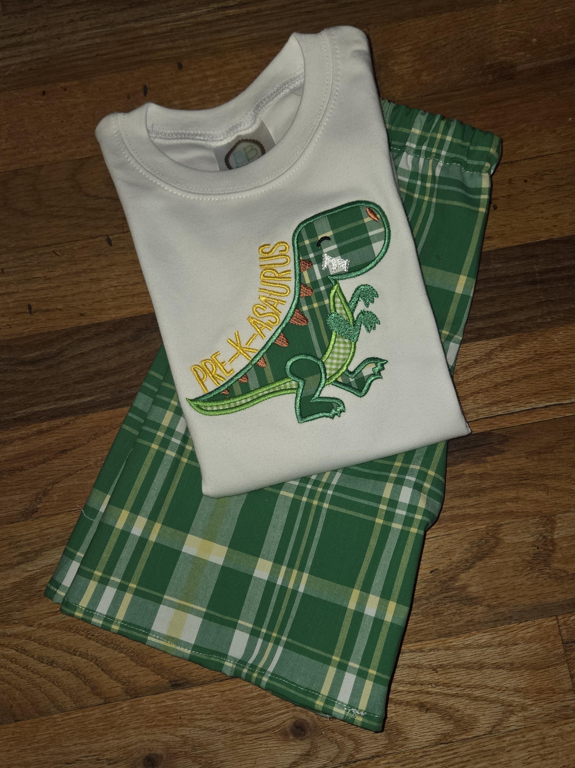 Back to School Shirt, PRE-K Saurus, Dinosaur Tshirt, Boys Clothing ...