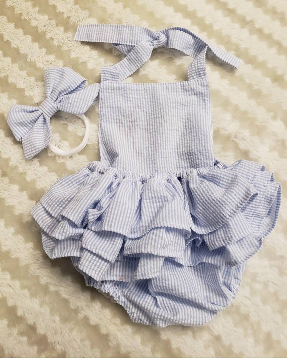 Seersucker Organic Romper