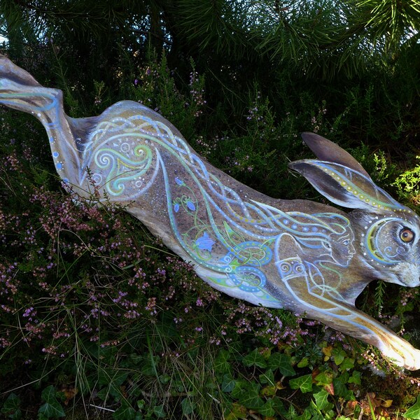 The Woman in the Hare Skin- with harebells OFFER FREE international shipping