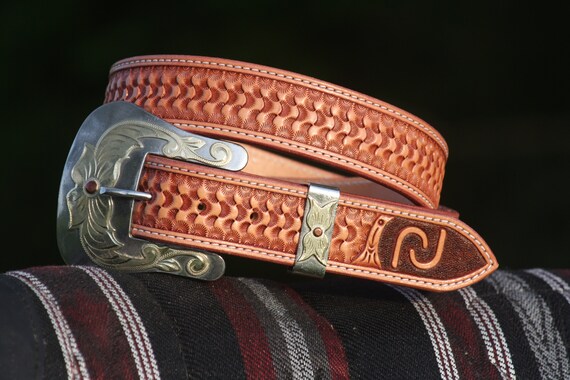custom tooled belt