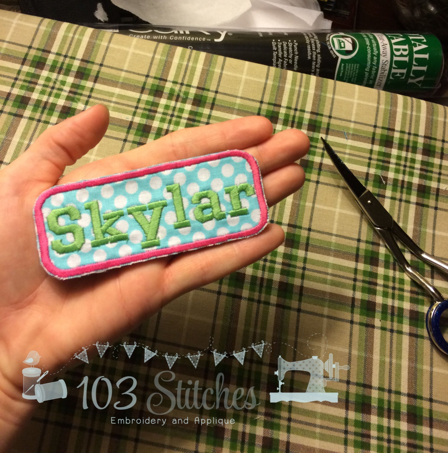 IronOn Custom Name PatchSmallMedium Size Etsy