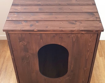 Modern Litter Robot Cover: Wood Furniture Cat Litter Box Cabinet