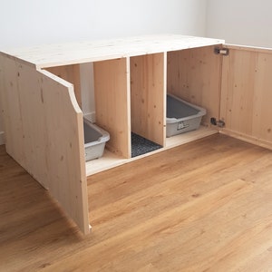 Gabinete doble de caja de arena 2 en 1 Muebles modernos de | Etsy