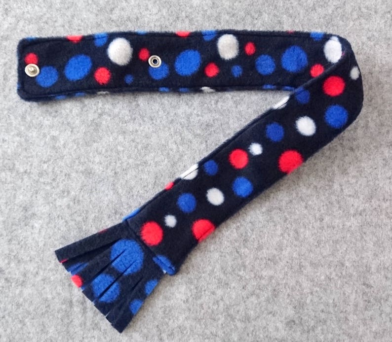 Dog Scarf Fleece Polka Dots Cat Scarf Pet Neckwear Puppy Etsy