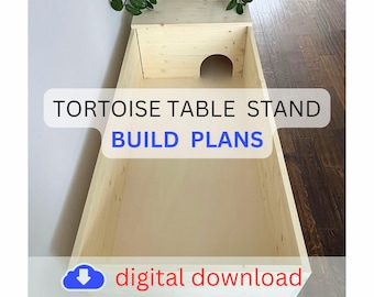 Tortoise Table Stand Build Plans: DIY Modern Terrarium (PDF Download)