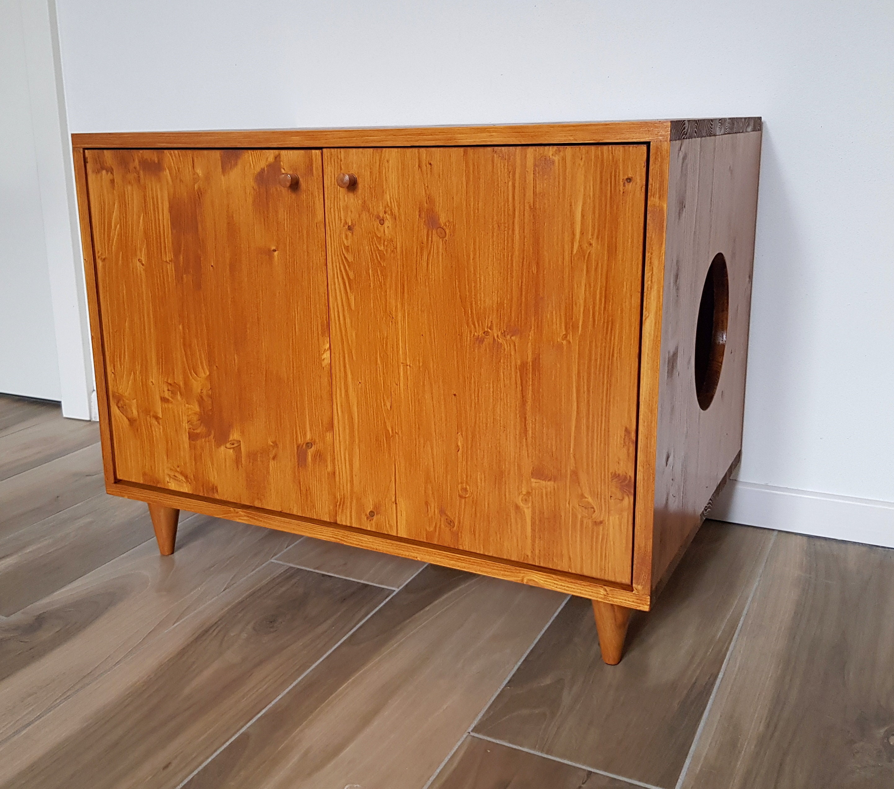 Cat Litter Box Cover Pet Furniture Cat House Modern Litter Etsy