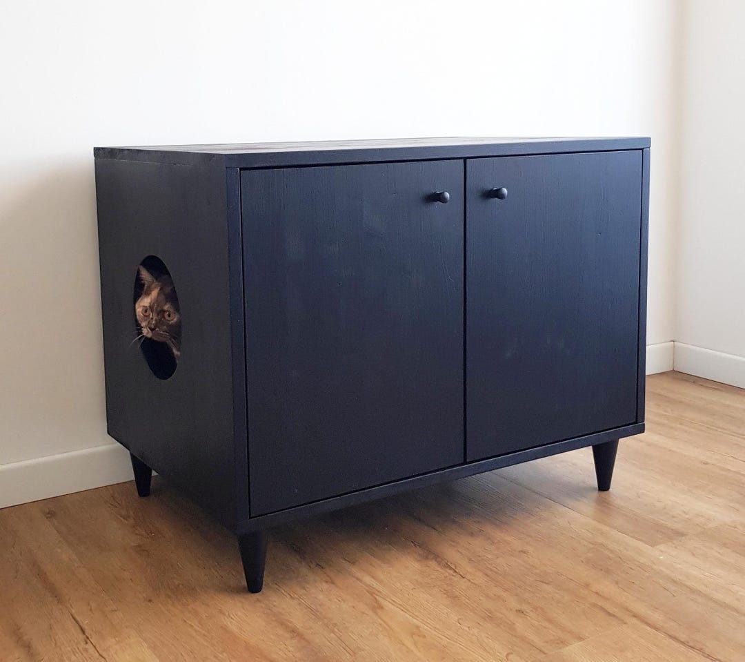 Modern litter box enclosure hotsell