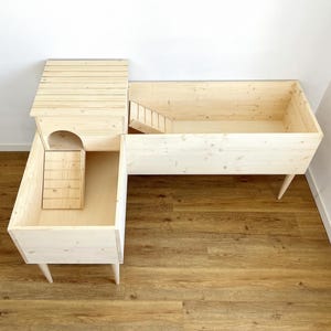 Double Tortoise Table Stand, Land Turtle Terrarium, Tortoise House Vivarium, Guinea Pig Cage, Tortoise Furniture, Hedgehog House Habitat