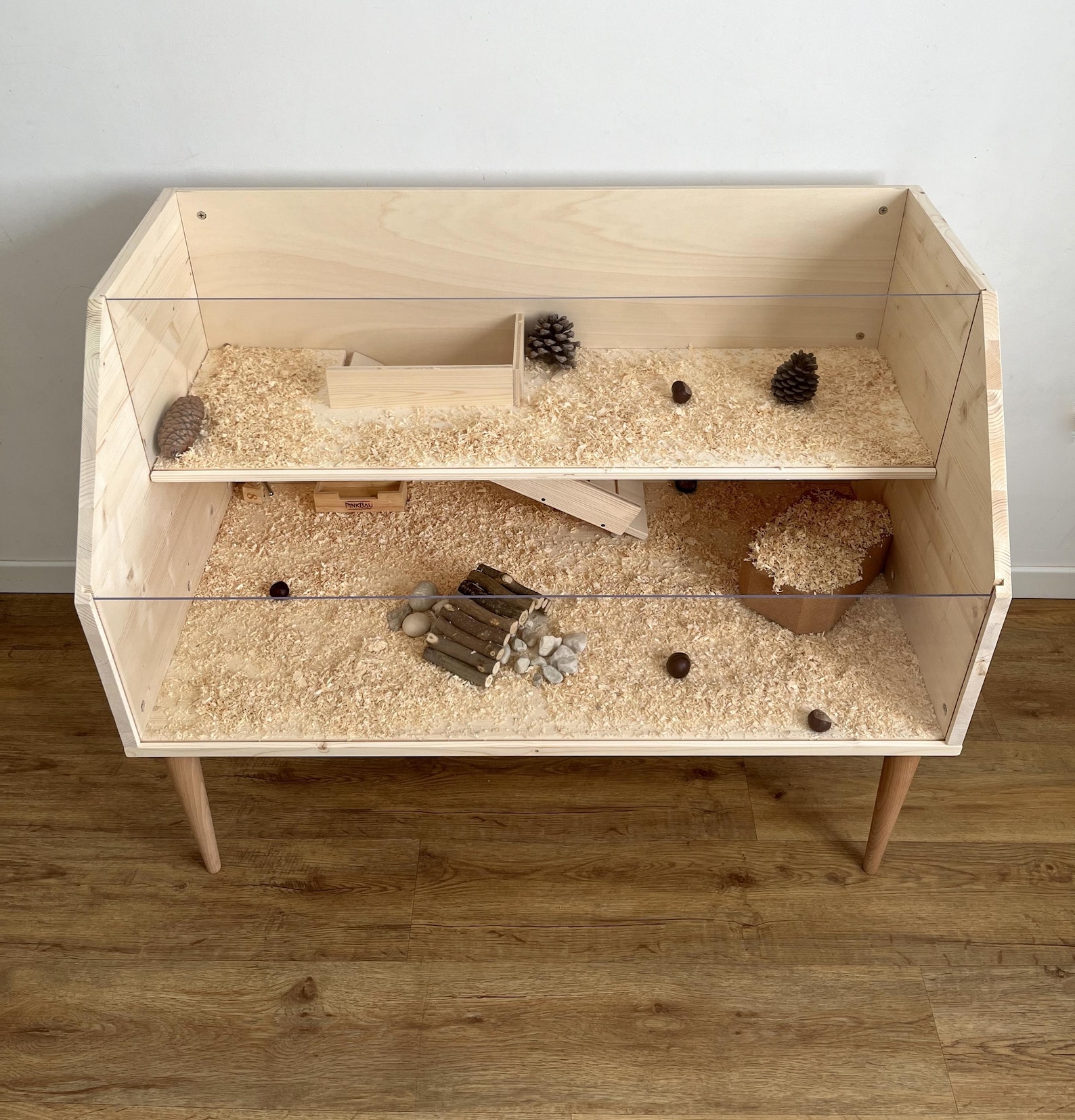 Modern Two-story Hamster Cage: Two-tier Wooden Guinea Pig Furniture - Etsy