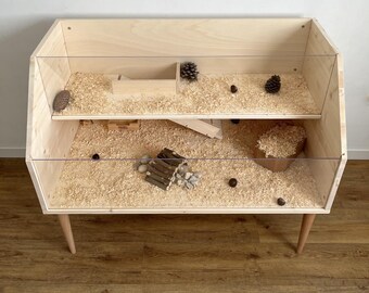 ハムスターハウス 二階建て モルモット ハウス モダンな2階建て