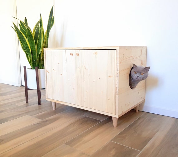 litter box furniture for two boxes