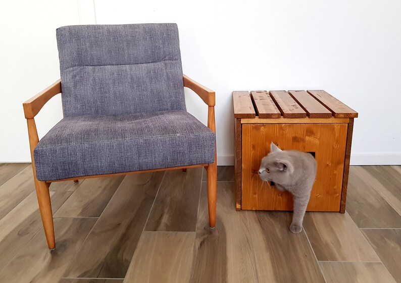 Cat Litter Box Cover Cat House Cat Litter Box Pet Etsy