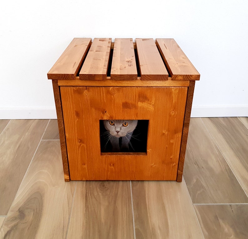 Cat Litter Box Cover Cat House Cat Litter Box Pet Etsy