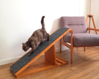 Foldable Pet Ramp with adjustable heights, Modern Dog Ramp, Cat Ramp, Cat Stairs, Doggie Stairs