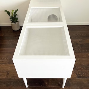 Modern LARGE Tortoise Table Stand, Land Turtle Vivarium, Guinea Pig Furniture