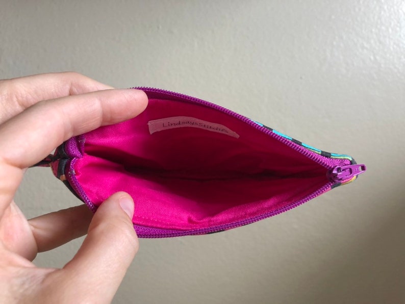 Pink Change Purse Emoji Coin Pouch Popsicle Coin Pouch Purple Coin Pouch Pink Zipper Pouch Popsicle Print Coin Pouch Keychain Pouch