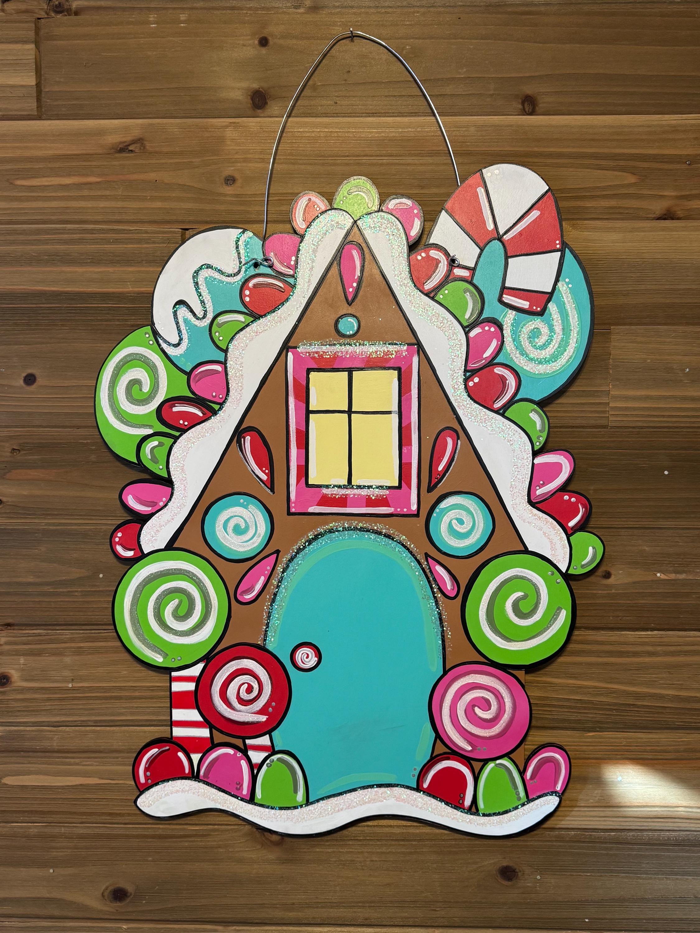Gingerbread House Door Hanger - Etsy