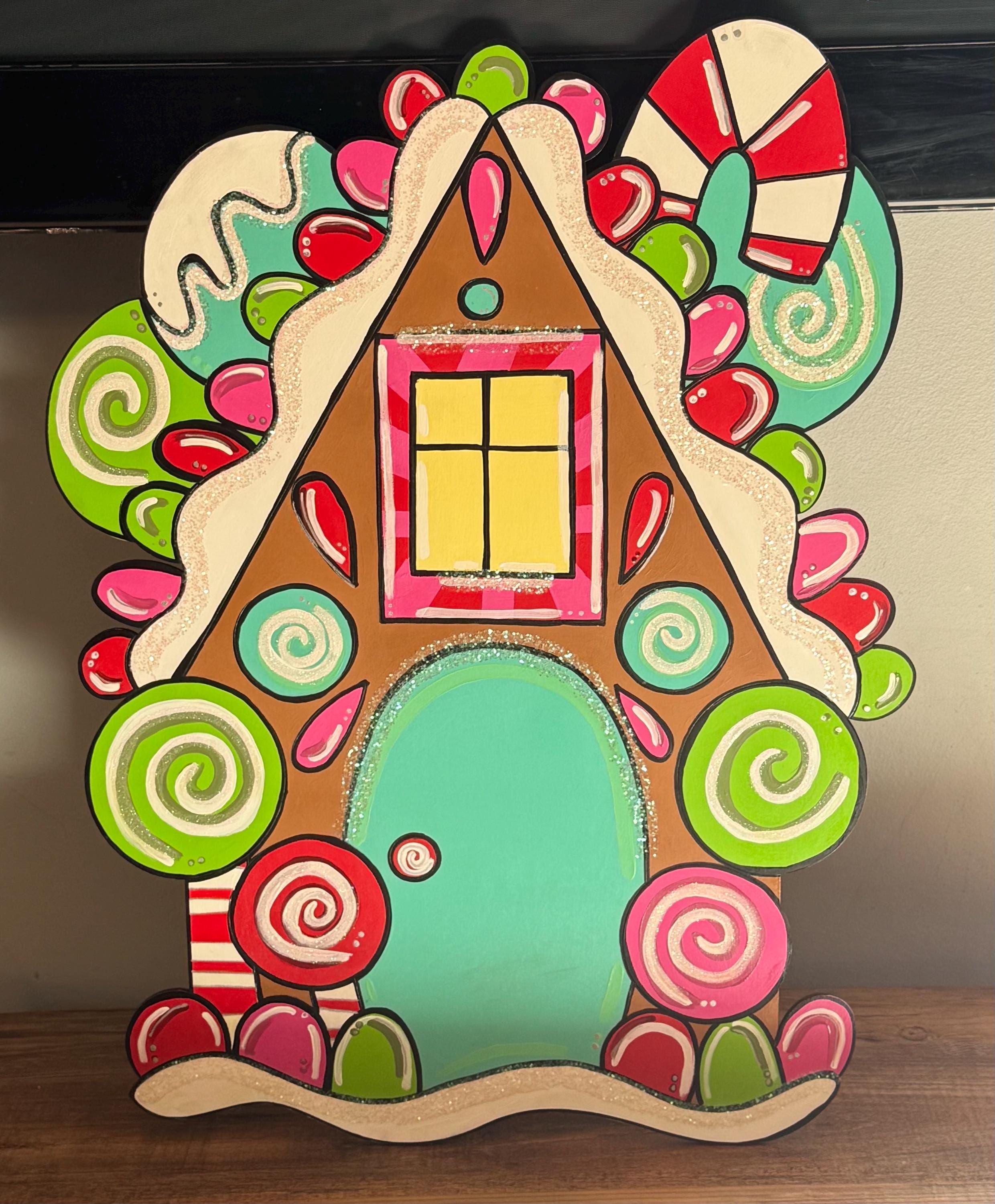 Gingerbread House Door Hanger - Etsy