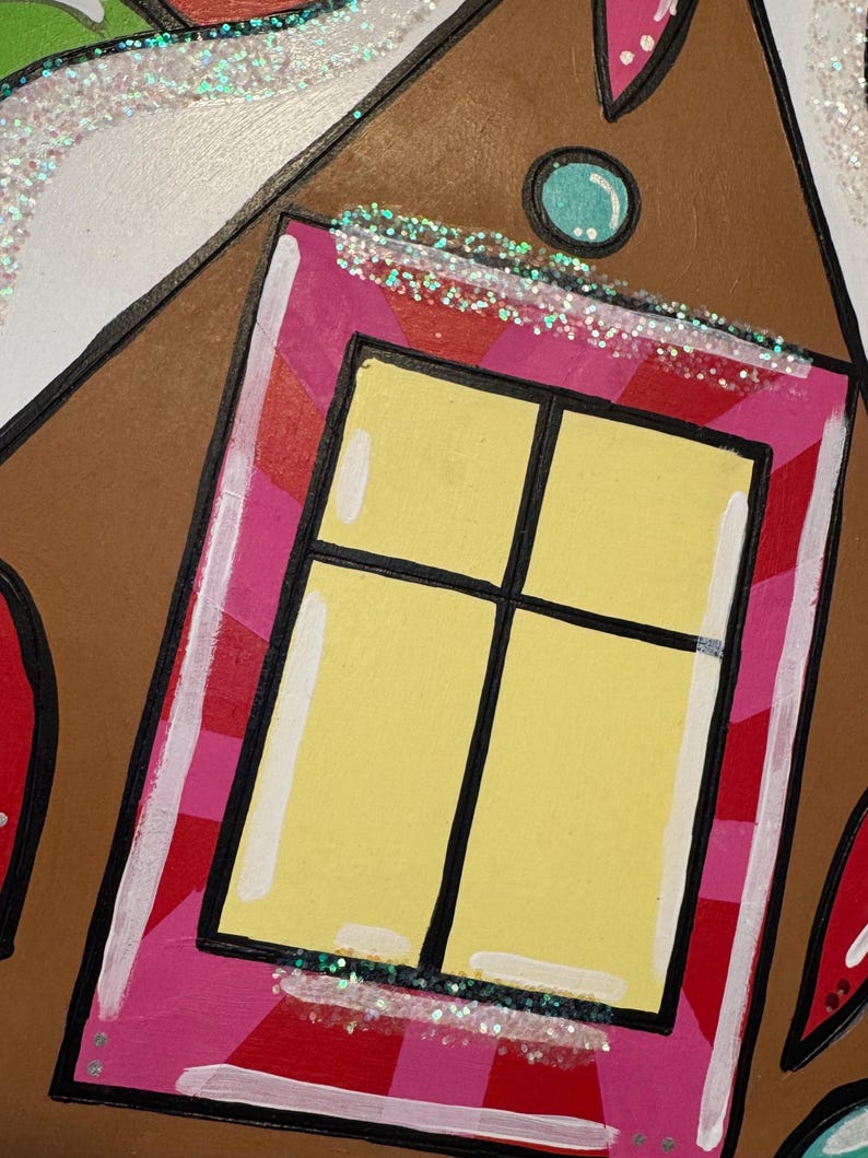 Gingerbread House Door Hanger - Etsy