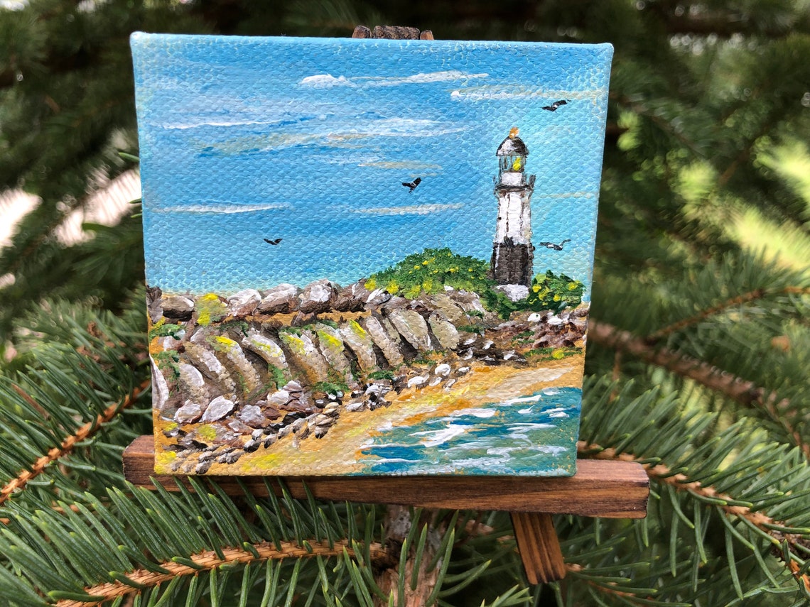Small Square Canvas Landscape Art Etsy