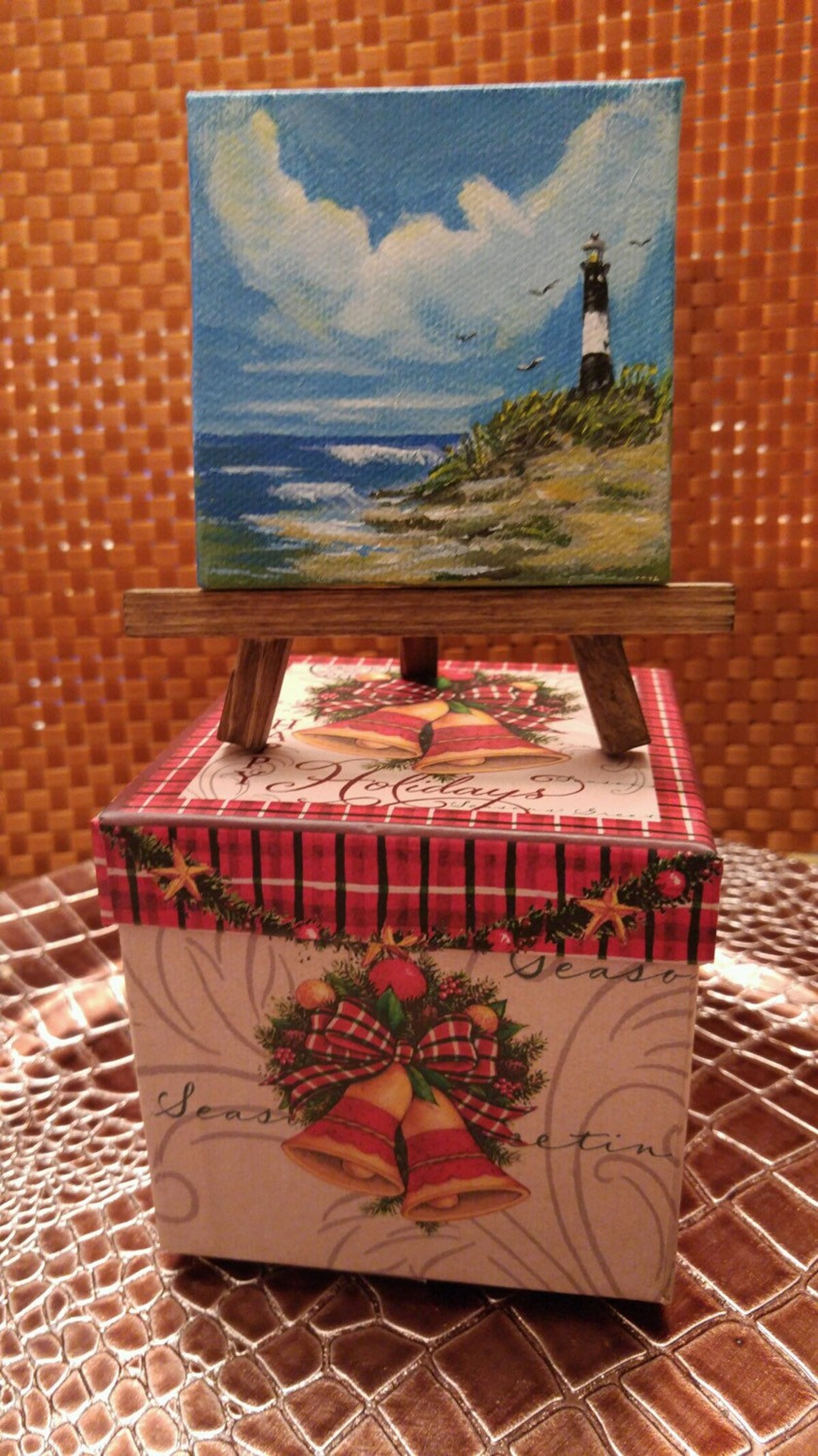 Small Square Canvas Landscape Art Etsy