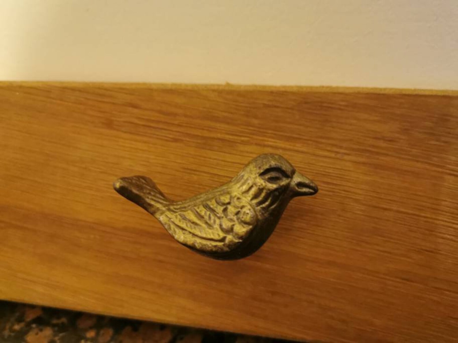 Oak coat hooks / pegs with crow / bird hangers bird home decor Etsy