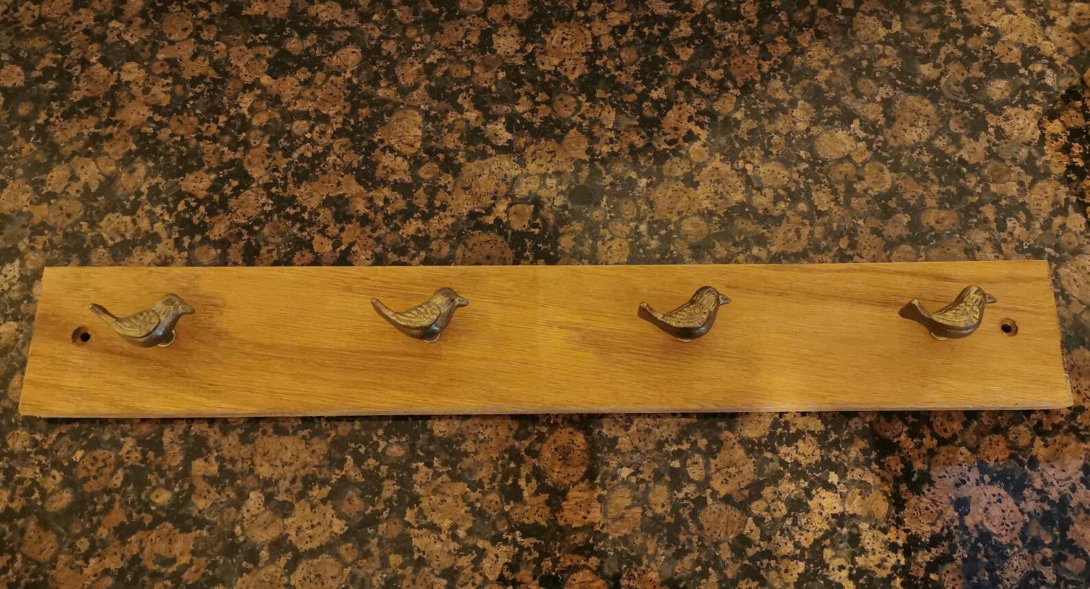 Oak coat hooks / pegs with crow / bird hangers bird home decor Etsy