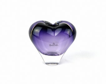 Rosenthal Heart Shaped Glass Vase