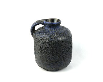 Kreutz 207、青と黒の Fat Lava 花瓶、素晴らしい/高品質/収集価値の