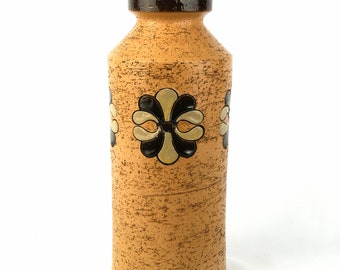 Bitossi Vase with Incised Floral Motif