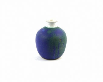 Blue and Green Studio Pottery Vase