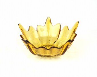 Viking Glass Stockholm Bowl in Amber