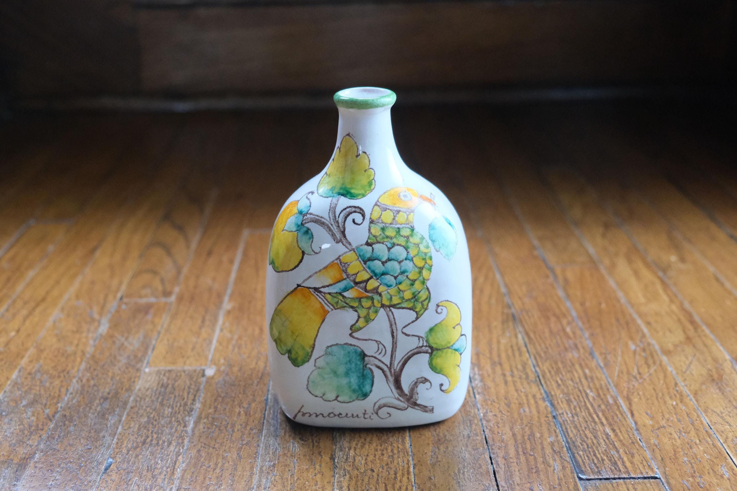 Romano Innocenti ロマーノ・インノチェンティ ヴィンテージ Romano Innocenti Hand-painted Vase - Etsy Israel