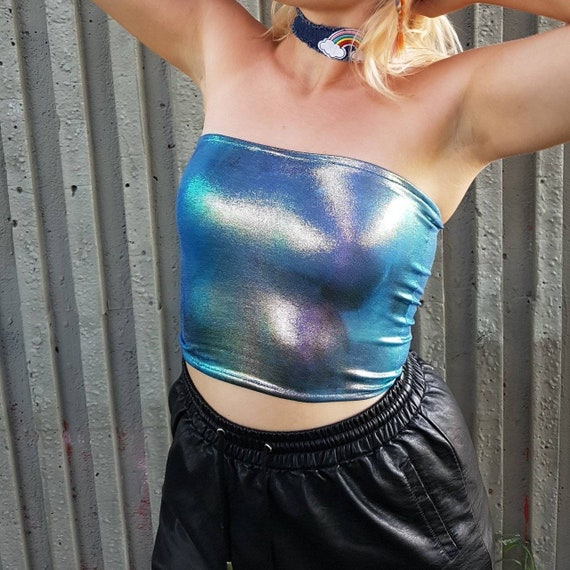 holographic rave top