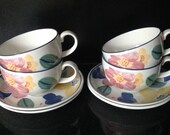 SALE Johnson Brothers Bros Marie set of 4 tea cups and saucers. Unused