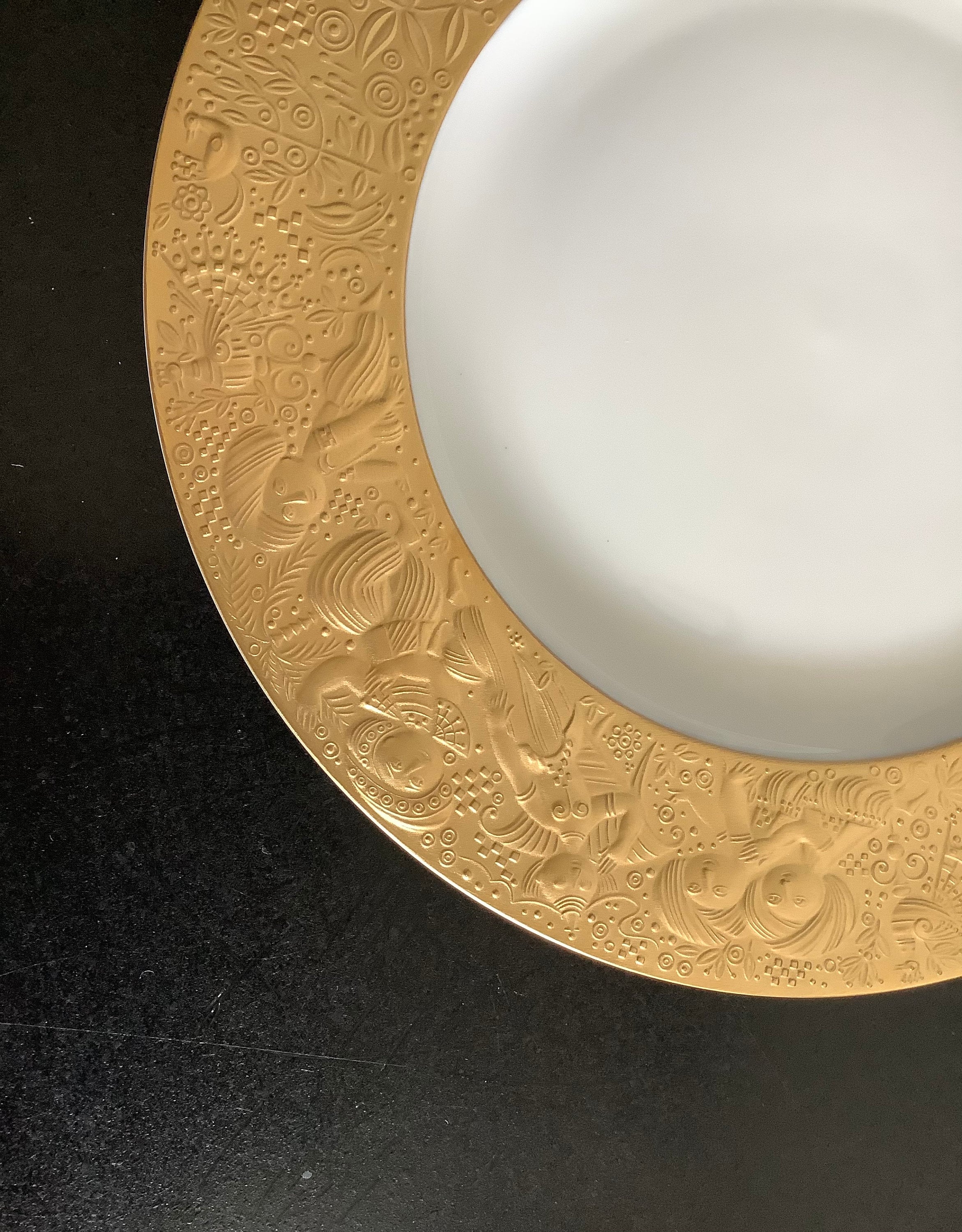 La Flûte enchantée : Sarastro. Rosenthal Allemagne. Petite assiette / bol en porcelaine. Conçu par Bjoern Wiinblad. 10 cm. Ancien - France