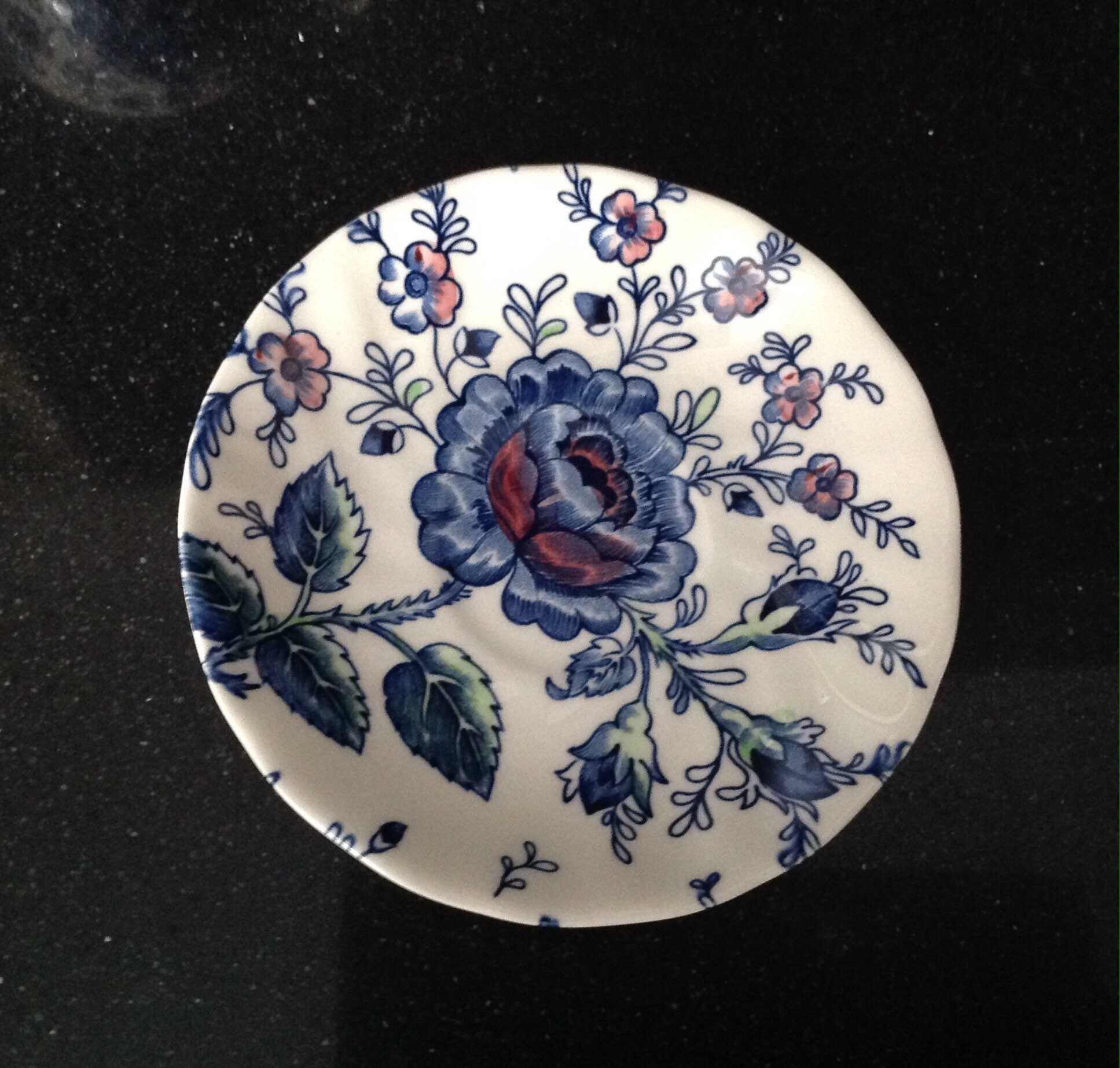 Johnson Brothers Rose Chintz Blue Very Rare Duo of Espresso Etsy