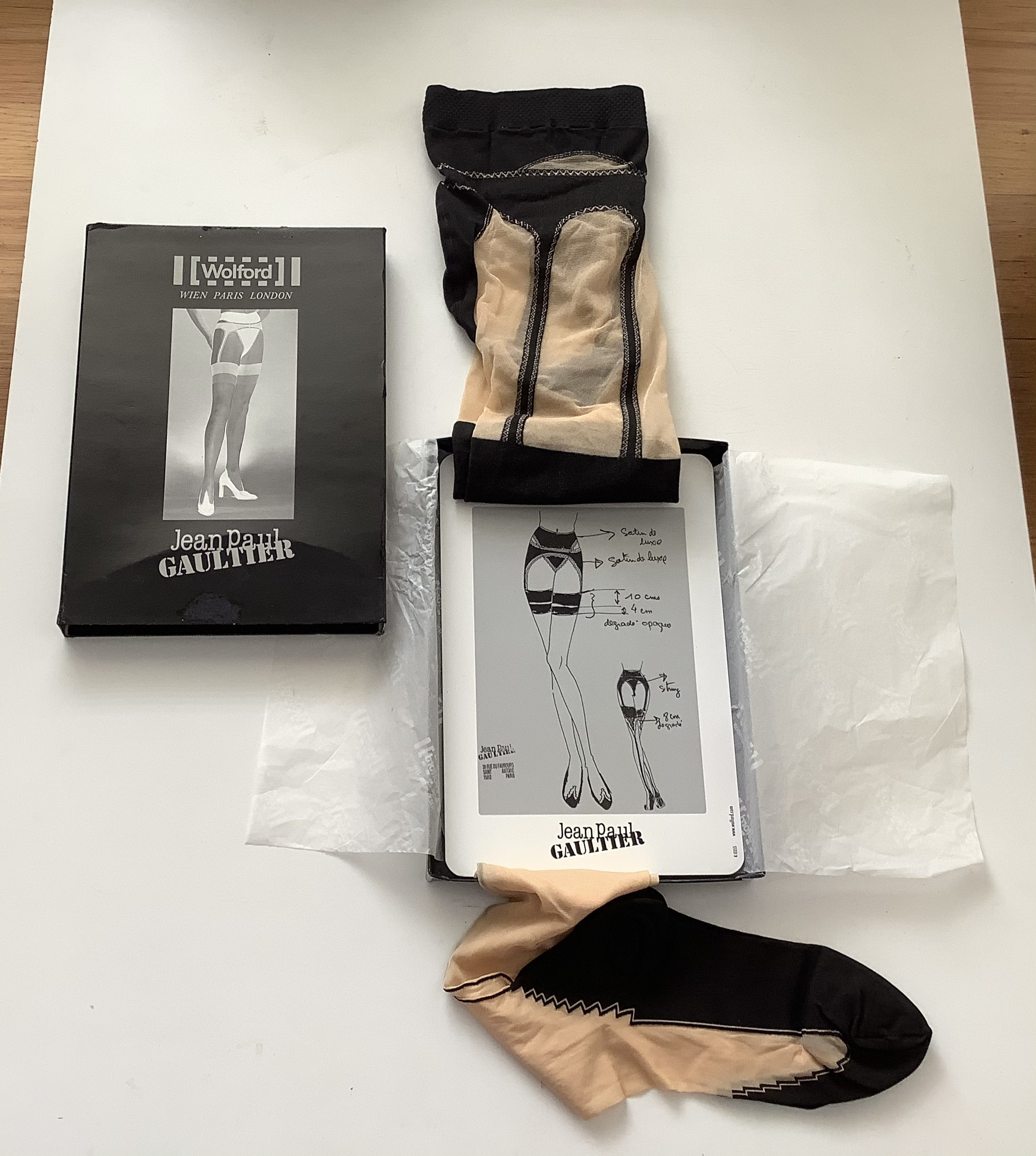 Very Rare Stocking Illusion Tights by Jean Paul Gaultier for