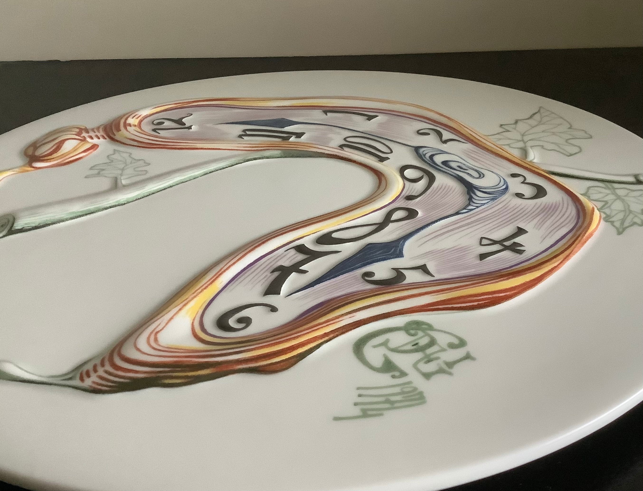 Rosenthal Plate Salvador Dali Melting Clock Plate, 1976. With Signed ...