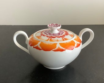 Villeroy et Boch Anmut Bloom / Sucrier / Pot à confiture universel très rare. Neuf et inutilisé dans sa boîte d'origine.